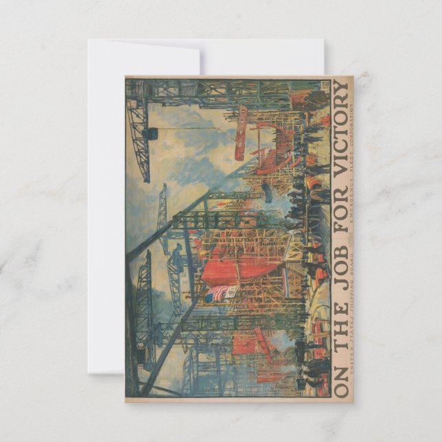 om segerjobbet - United Stater Shipping Bo Inbjudningar (Framsida)