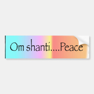 Om Shanti Bildekal
