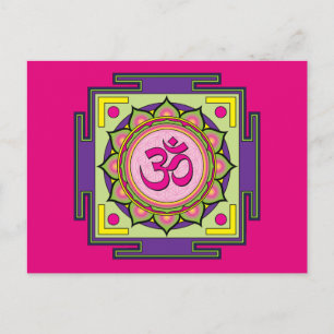Om Shanti Om Mandala Vykort