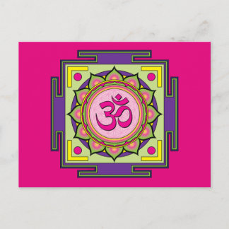 Om Shanti Om Mandala Vykort