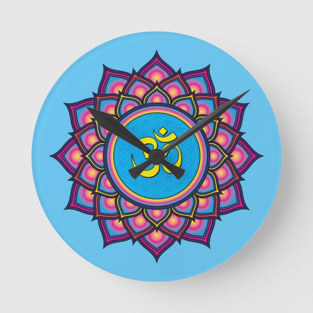 Om Shanti Om Rund Klocka (Framsida)