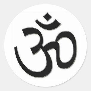 OM SHANTI RUNT KLISTERMÄRKE