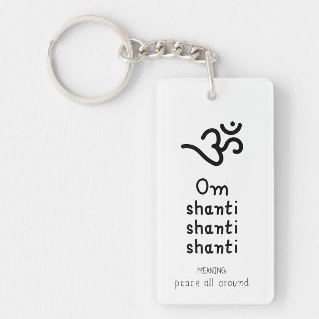 Om Shanti Shanti Shanti - sanskrit quote (Framsidan)