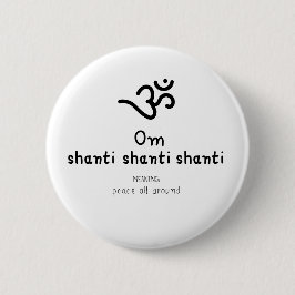 Om Shanti Shanti Shanti - sanskrit quote Knapp