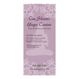 Om Shanti Yoga-rackkort Reklamkort