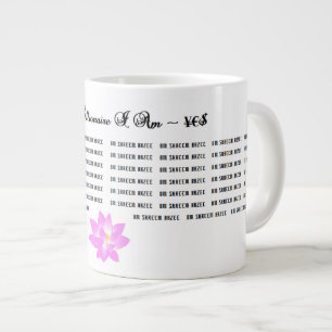 OM SHREEM BRZEE 54X PÅ MUGG MED LOTUS JUMBO MUGG