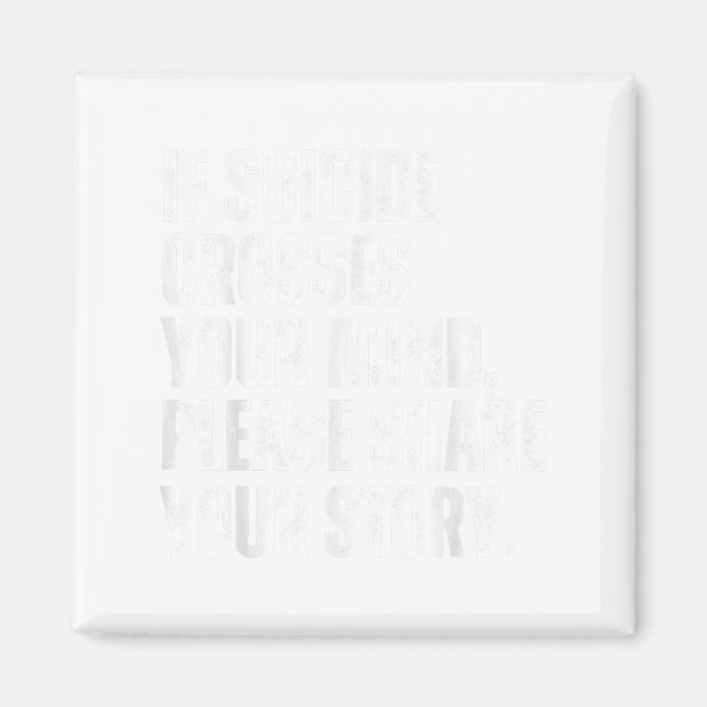 Om självmord Kor ditt sinne självmordsförebyggande Magnet (Framsidan)