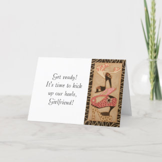 Om skon passar: Roligt Mode-födelsedagskort Kort