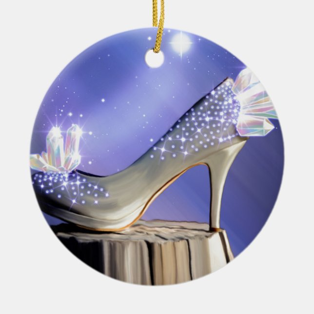 Om skopassformarna julgransprydnad keramik (Framsidan)