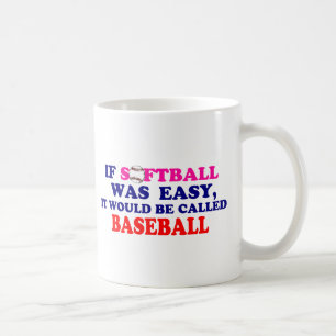 Om softballet var lätt…., kaffemugg