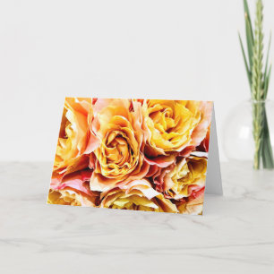 Om solnedgångar var rosor <Blank Note Card> Tack Kort