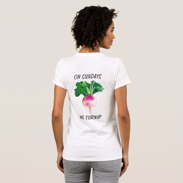 Om Söndag Turnip - djurgrödor T Shirt (Hel baksida)
