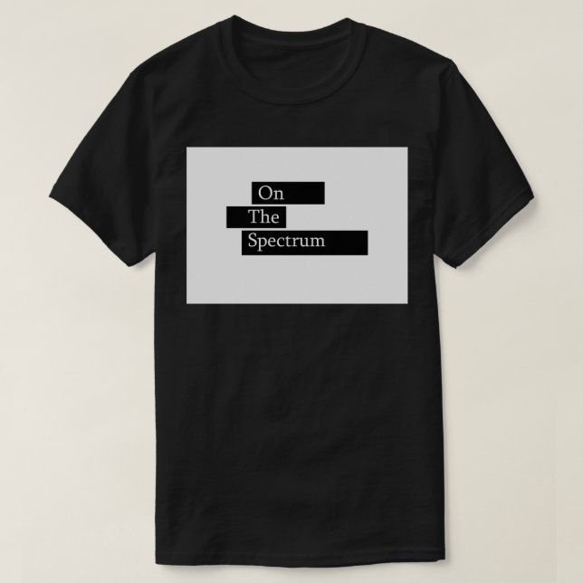 om spektrumautismens utformning t shirt (Design framsida)
