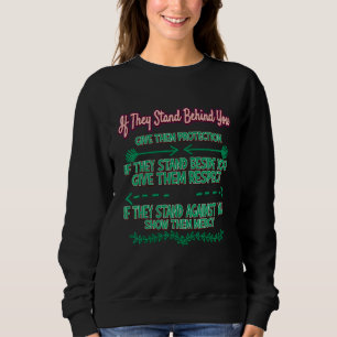 Om Stå Bakom Dig Skydda Dem Sarcasm Skämt T Shirt