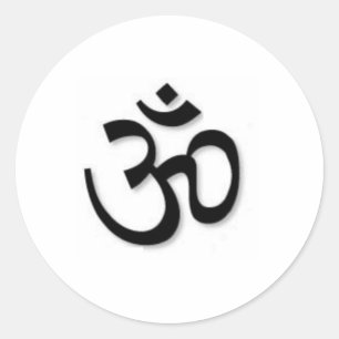 OM Sticker Runt Klistermärke