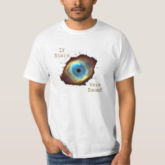 Om stjärnor var solida manar T-tröja (vit) T-shirt