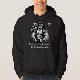 Om stressa brända kalorier hoodie