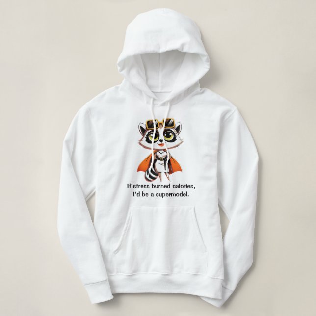 Om stressa brända kalorier t shirt (Design framsida)