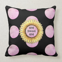 Om Sweet Om Sunflower Kudde