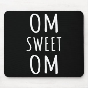 Om Sweet Om Zen Yoga Meditation Andlig Krigare Musmatta