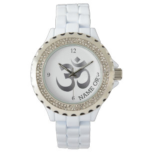 Om Symbol 15 Stilar Rhinestone Womans' Watch Armbandsur