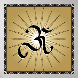 Om-symbol - affisch