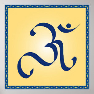 Om-symbol - affisch