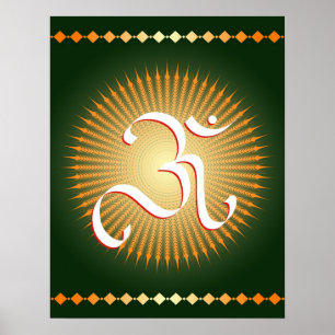 Om-symbol - affisch