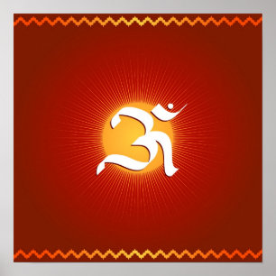 Om-symbol - affisch