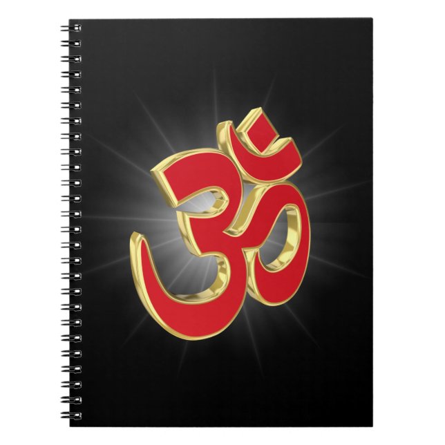 Om-symbol Anteckningsbok Med Spiral (Framsidan)