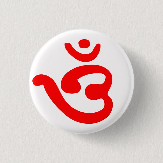 OM-symbol (Bengali) Knapp (Framsida)