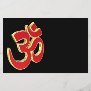 Om-symbol Flygblad