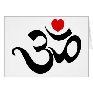 Om-symbol Hälsningskort