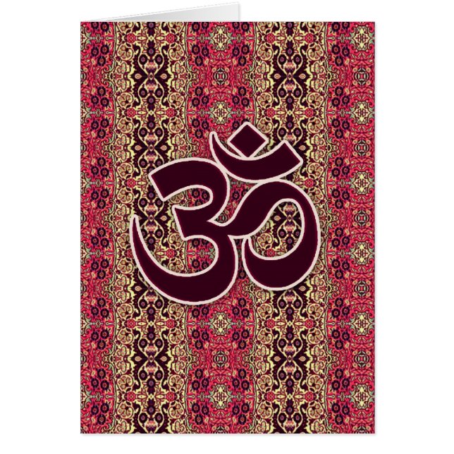 Om-symbol Hälsningskort (Framsidan)