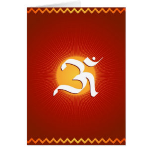 Om-symbol Hälsningskort
