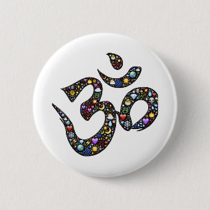 Om-symbol Knapp