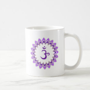 Om-symbol/krona Chakra Kaffemugg