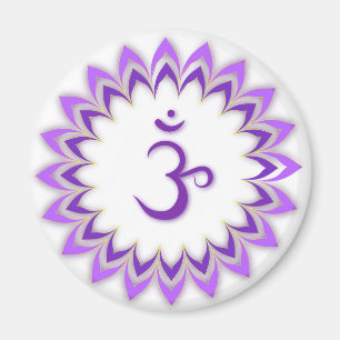 Om Symbol/Krona Chakra Magnet