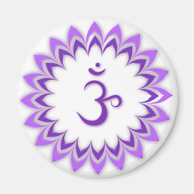 Om Symbol/Krona Chakra Magnet (Framsidan)