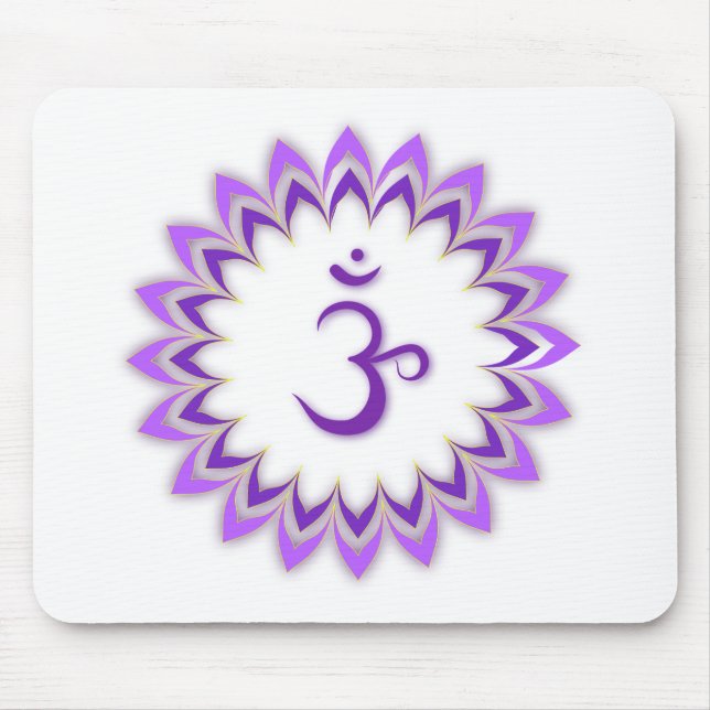 Om-symbol/krona Chakra Musmatta (Framsidan)