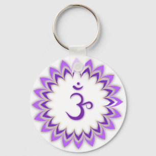 Om Symbol/Krona Chakra Nyckelring