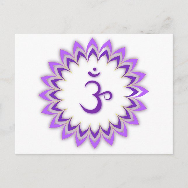 Om Symbol/Krona Chakra Vykort (Framsida)