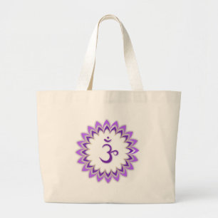 Om-symbol / Kronchakra Jumbo Tygkasse