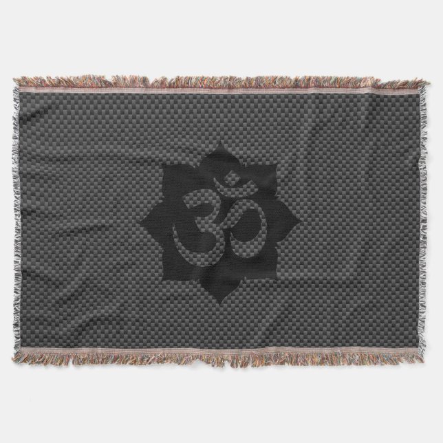 OM Symbol Lotus Spirituality Yoga Carbon Stil Mysfilt (Framsidan)