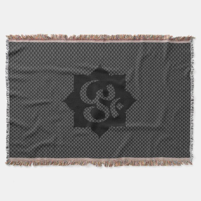 OM Symbol Lotus Spirituality Yoga Carbon Stil Mysfilt (Framsidan)