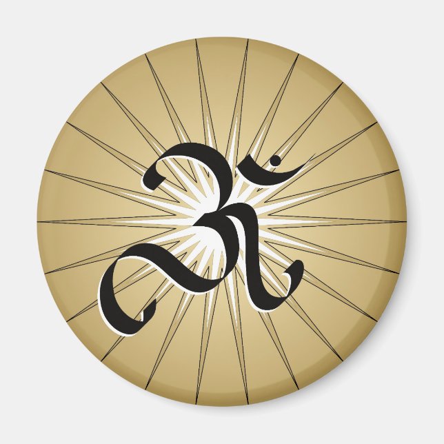 OM-symbol - Magnet (Framsidan)