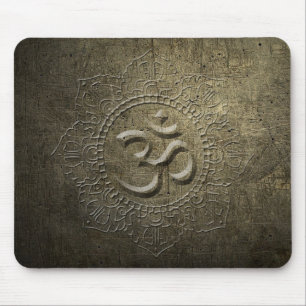 OM Symbol Mandala Bronze Metall, effekt 1 MP Musmatta