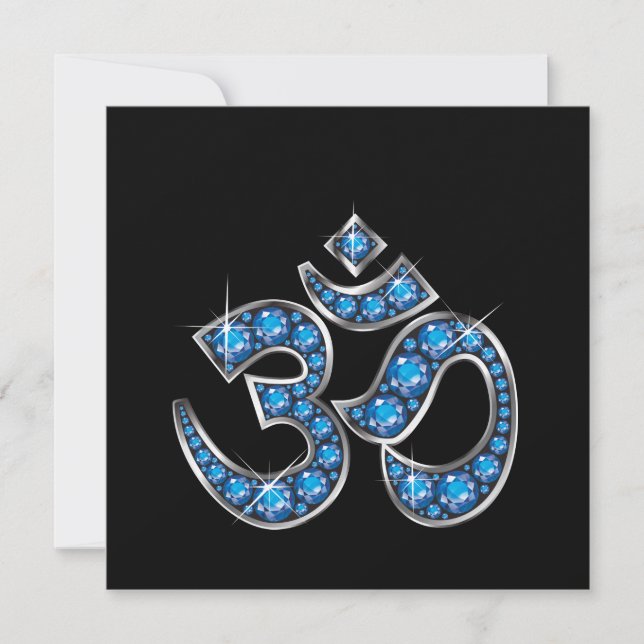 Om symbol med "Aquamarine"-stenar (Framsida)