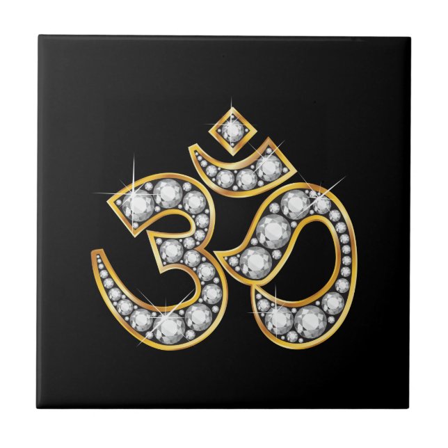 Om symbol med "Diamond"-stoner Kakelplatta (Framsidan)
