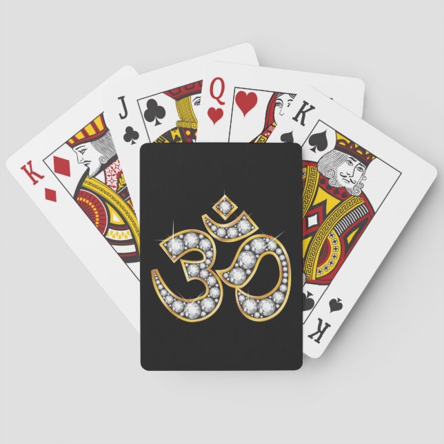 Om symbol med "Diamond"-stoner Kortlek (Baksidan)